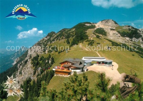 Fuessen Allgaeu Bergstation Füssener Jöchle mit Restaur