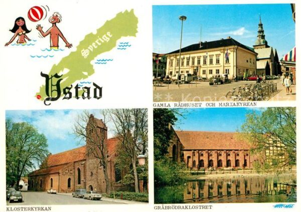 Ystad Gamla Radhuset och Mariakyrkan Klosterk