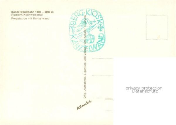 Riezlern Kleinwalsertal Vorarlberg Kanzelwandbahn Bergstation – Bild 2