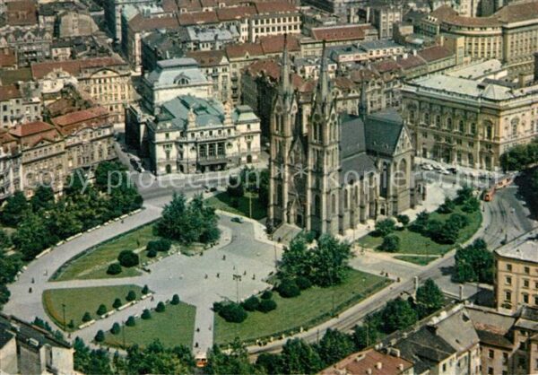 Praha Prahy Prague Platz des Friedens Fliegeraufnahme