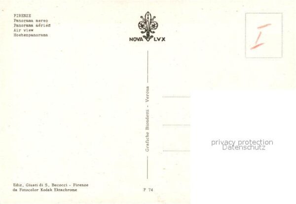 Firenze Florenz Fliegeraufnahme – Bild 2