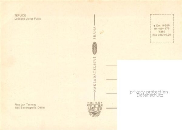Teplice Lecebna Julius Fucik – Bild 2