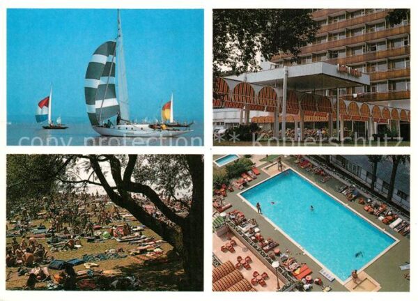 Balatonfoeldvar Hotel Neptun Segelschiffe Strand Pool