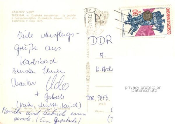 Karlovy Vary Thermal lazenske sanatorium Teilansicht – Bild 2