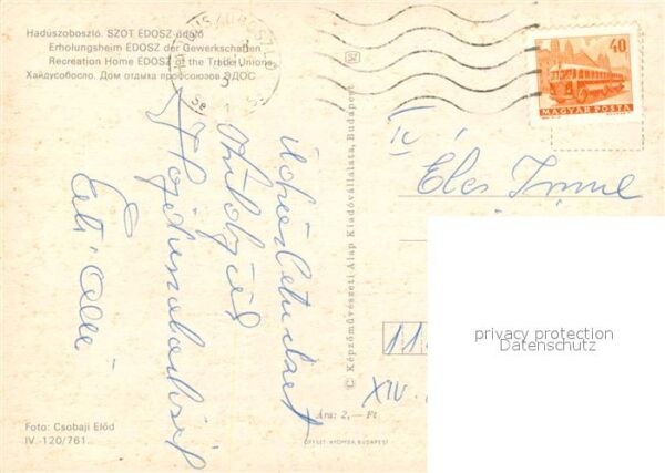 Hajdúszoboszló  Erholungsheim EDOSZ der Gewerkschaften – Bild 2
