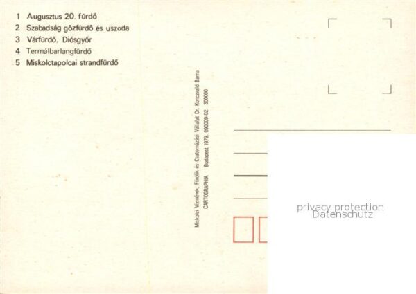 Miskolc Augusztus Szabadsag Varfürdö Thermalbar – Bild 2