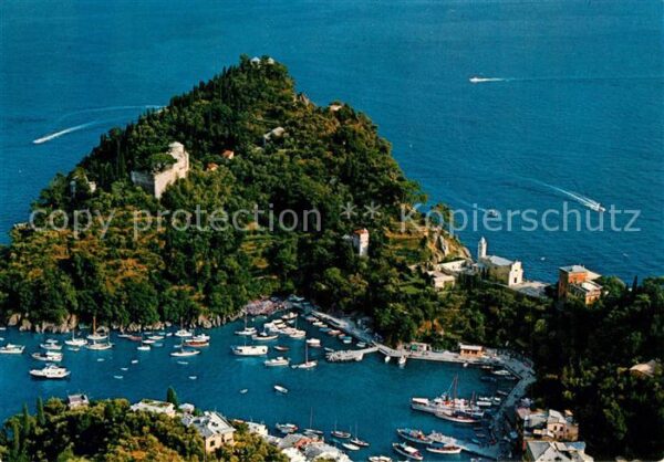 Portofino Liguria Fliegeraufnahme