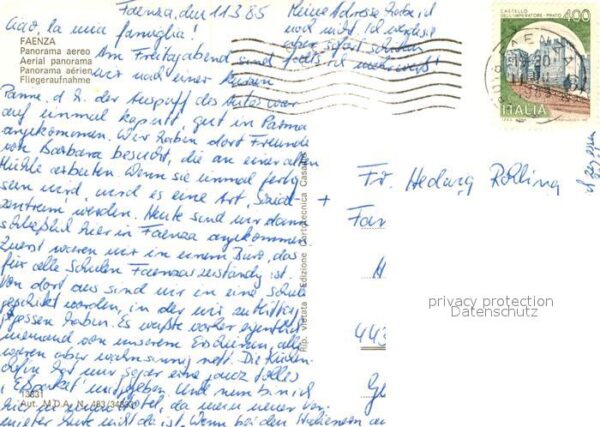 Faenza Fliegeraufnahme – Bild 2