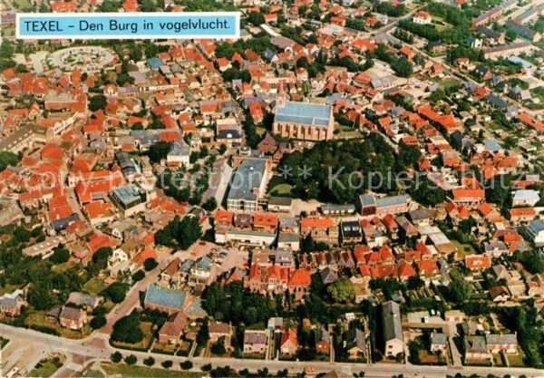 Texel Den Burg in vogelvlucht