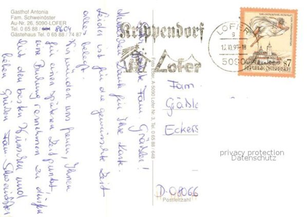 Lofer Gasthof Pension Antonia – Bild 2