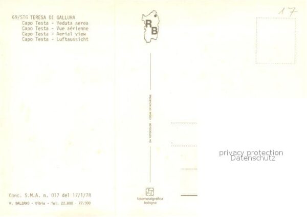 Teresa Gallura Capo Testa Fliegeraufnahme – Bild 2