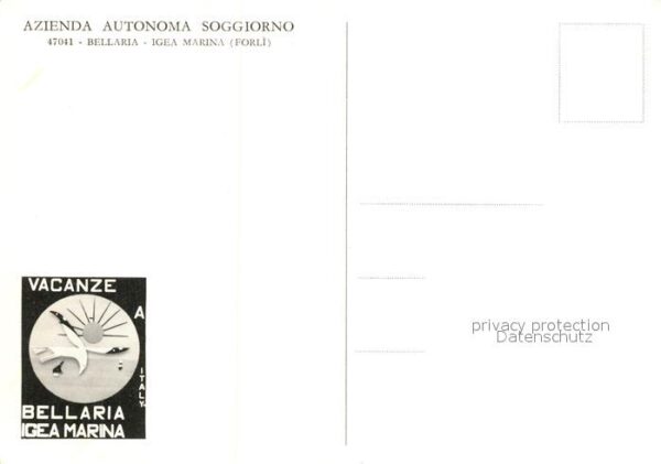 Bellaria Igea Marina Azienda Autonoma Soggiorno Fliegeraufna – Bild 2