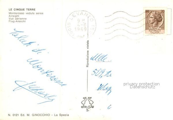 Cinque Terre Monterosso Fliegeraufnahme – Bild 2