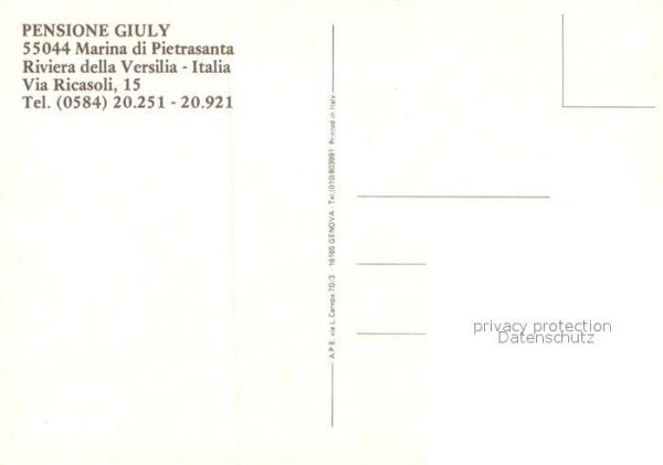 Marina di Pietrasanta Pensione Giuly – Bild 2
