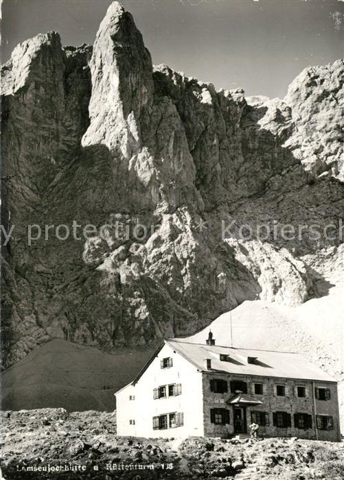 Lamsenjochhuette Berghaus Karwendelgebirge
