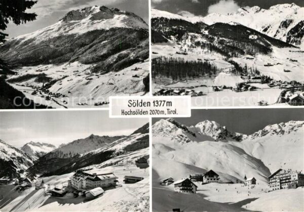 Soelden Oetztal Landschaftspanorama Hochsölden Wintersp