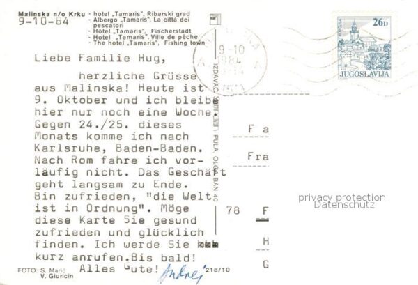 Malinska Krk Hotel Tamaris Fischerdorf Hafen Nationa – Bild 2