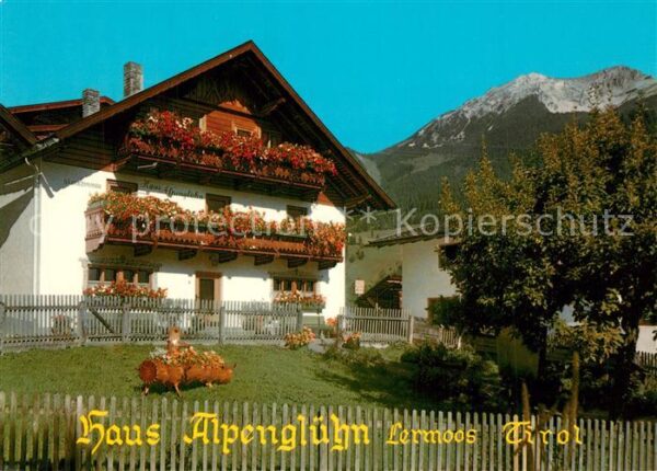 Lermoos Tirol Gästehaus Pension Haus Alpenglühn Alpen