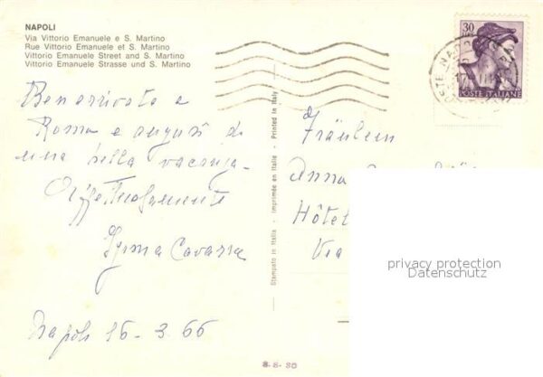 Napoli Neapel Via Vittorio Emanuele e Certosa di San – Bild 2