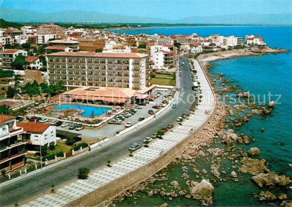 La Escala Costa Brava Paseo Marítimo Hotel Nieves Mar vista a