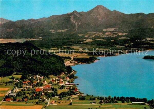 Egg Faakersee Sommerfrische Fliegeraufnahme