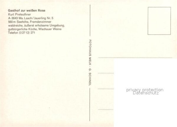 Maria Laach Jauerling Gasthof Zur weissen Rose – Bild 2