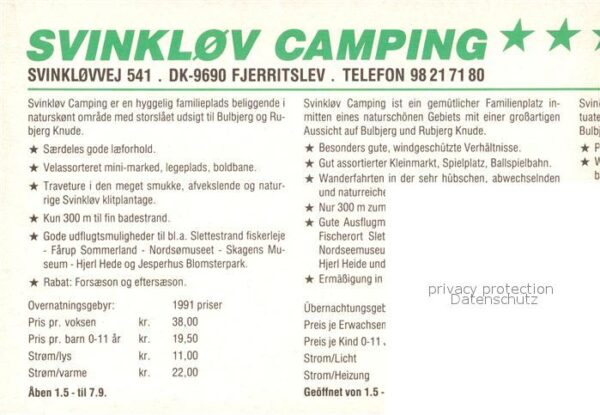 Fjerritslev Svinklov Camping Fliegeraufnahme – Bild 2