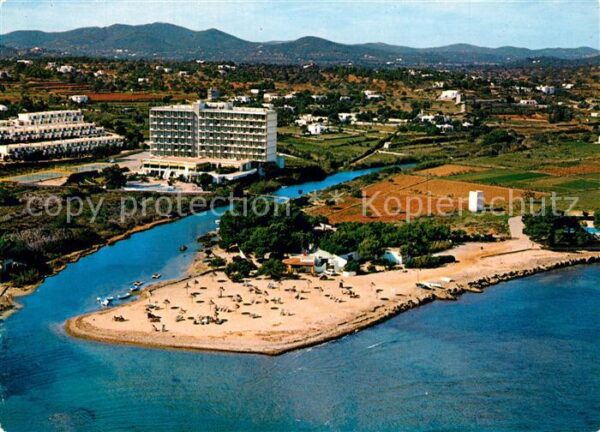 Santa Eulalia del Rio Desembocadura del Rio Balear Playa vist