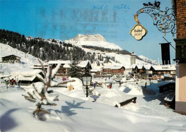 Lech Vorarlberg Wintersportplatz gegen Karhorn Lechquel