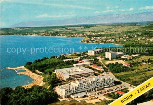 Borik Zadar Hotel Strand Küste Fliegeraufnahme