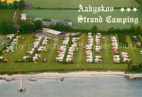 Skarup Aabyskov Strand Camping Fliegeraufnahme