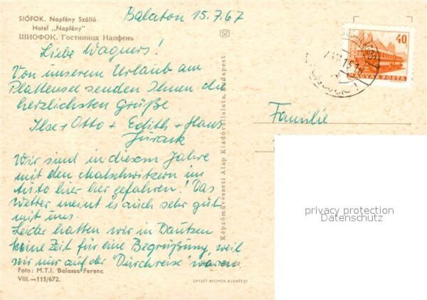 Siofok Napfeny Szallo Hotel – Bild 2