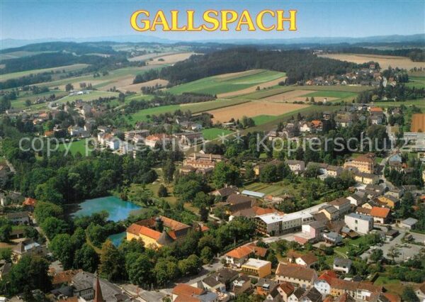 Gallspach Kurort im Alpenvorland Fliegeraufnahme