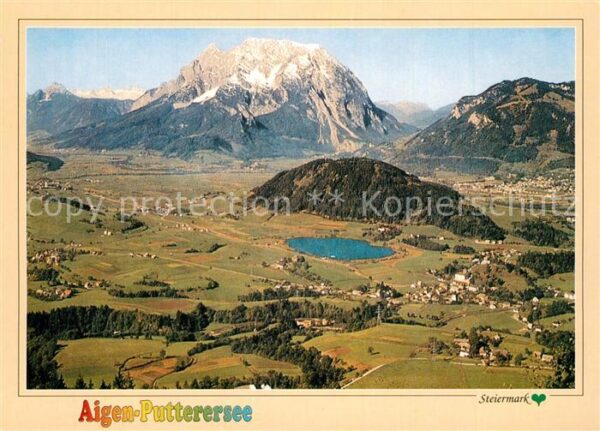 Aigen Ennstal Steiermark Panorama Putterersee Dachsteingebirge G