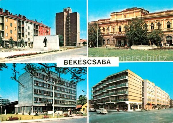 Bekescsaba Teilansichten Innenstadt Gebäude Denkma