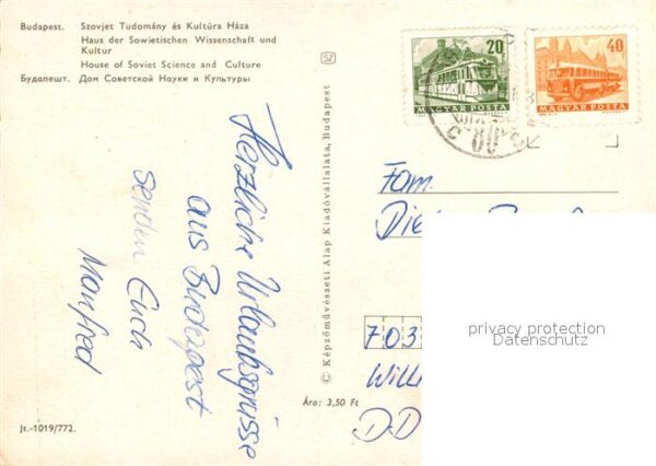 Budapest Haus der Sowjetischen Wissenschaft und – Bild 2