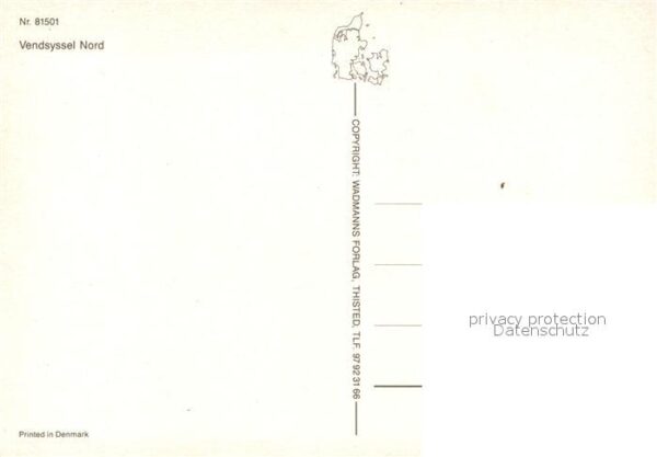Vendsyssel Danmark Halbinsel Landkarte – Bild 2
