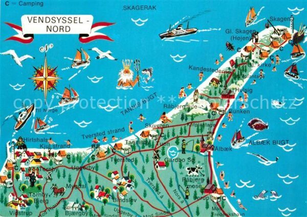 Vendsyssel Danmark Halbinsel Landkarte