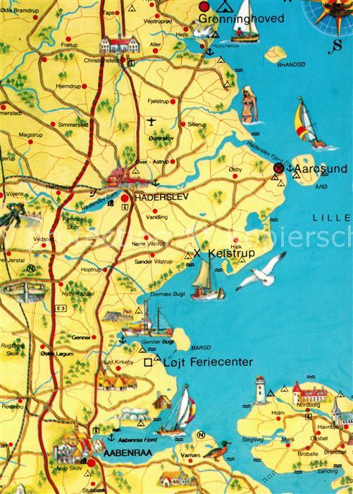 Sonderjylland Ostküste Landkarte
