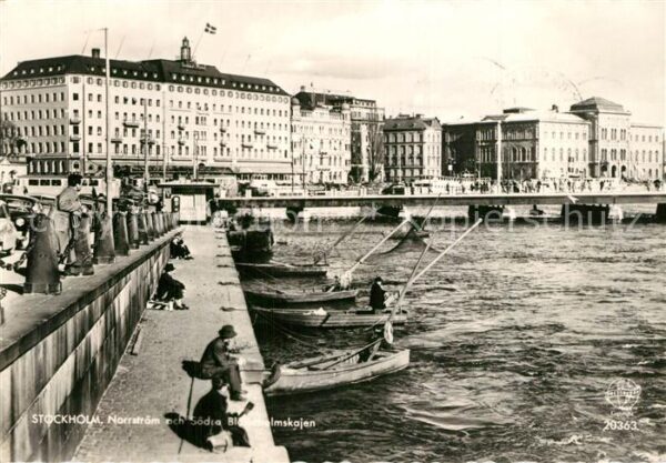 Stockholm Norrström och Södra Blakoholmskajen