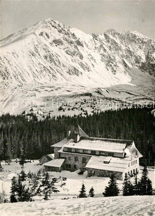 Tatry Vysoke Gebirge Schronisko na Hall Gasienicowej w glebi