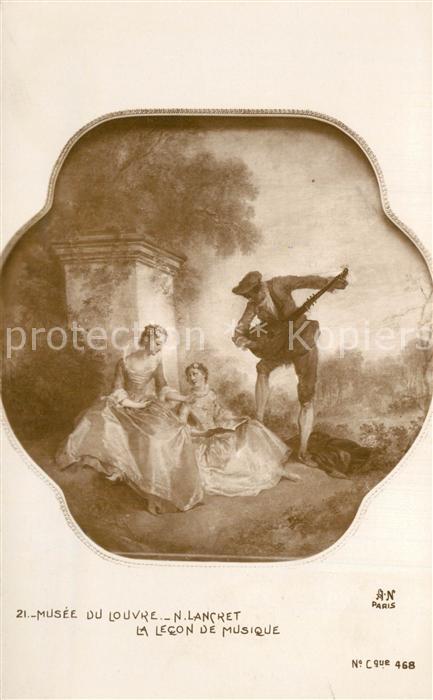 Verlag Noyer (AN Paris) Nr. 468 N. Lancret La Lecon de Musique
