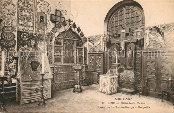 Russische Kirche Kapelle Nice Cathedrale Russe Icone de la Saint