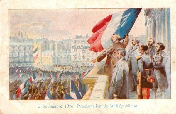 Politik Paris Proclamation de la Republique 4 S