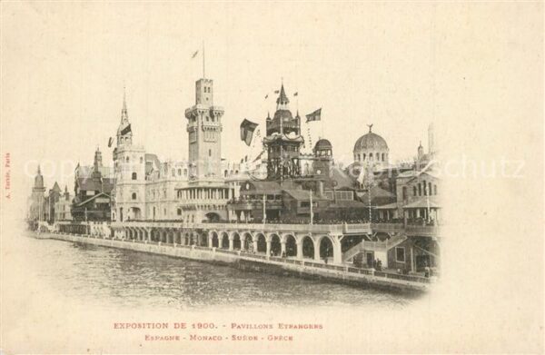 Exposition Universelle Paris 1900 Pavillons Etrangers