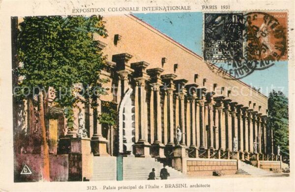 Exposition Coloniale Internationale Pari Palais de l'Italie