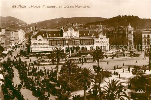 Strassenbahn Place Massena Casino Municipal