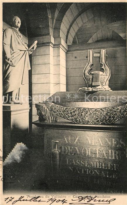 Harfe Tombeau de Voltaire Caveau Pantheon