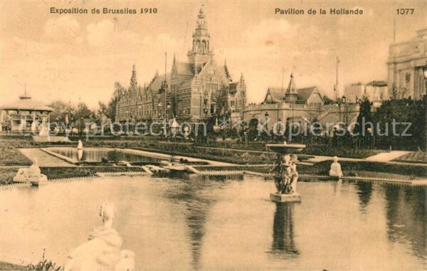 Exposition Universelle Bruxelles 1910 Pavillon de la Hollande