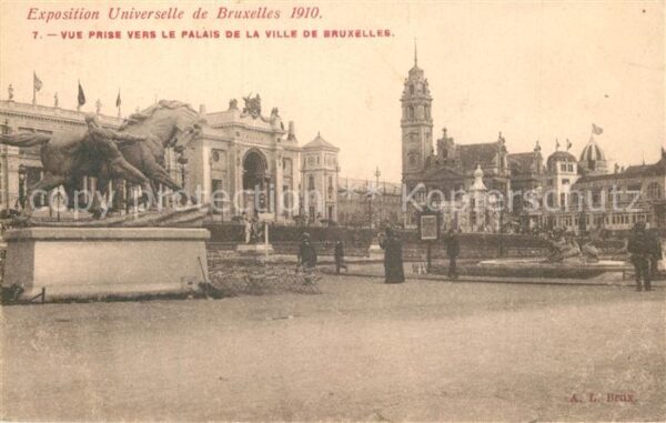 Exposition Universelle Bruxelles 1910 Palais de la Ville